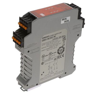 Module de contrôleur de sécurité Omron G9SX-BC202-RT, montage sur rail DIN 24 V CC