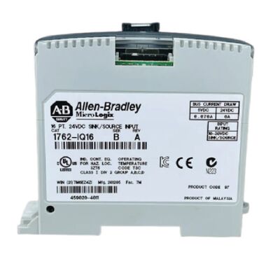 Module d'entrée numérique récepteur/source Allen‑Bradley 1762‑IQ16 MicroLogix 16 points 24 V CC