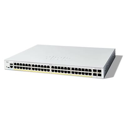Commutateur PoE géré Cisco C1300-48P-4G | Switch réseau Gigabit couche 3 à 48 ports avec 4 liaisons montantes SFP