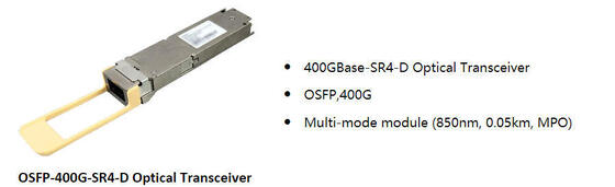 Huawei QSFP-DD-400G-SR4 Transceiver optique QSFP-DD 400GBase-SR4, MMF, 850nm, 0.05km, MPO, APC
