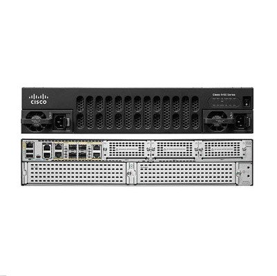 ISR4451 X K9 1 à 2G Débit du système 4 ports WAN et LAN 4 ports SFP 10 Core CPU Sécurité de la voix WAAS WAN intelligent