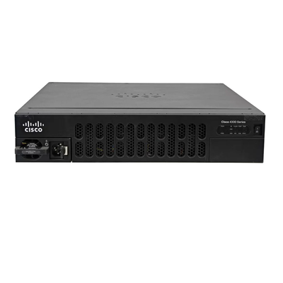 ISR4451 X K9 1 à 2G Débit du système 4 ports WAN et LAN 4 ports SFP 10 Core CPU Sécurité de la voix WAAS WAN intelligent