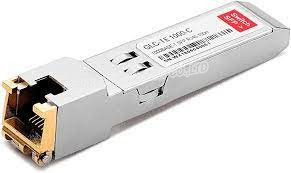 Le module émetteur-récepteur GLC - TE 1000BASE - T SFP prend en charge des longueurs de liaison allant jusqu'à 100 m sur une connexion en cuivre via un connecteur RJ-45