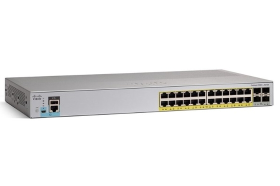 WS-C2960L-24PQ-LL Cisco Catalyst 2960L Commutateur 24 ports GigE PoE+ 4x10G SFP+ Lan Lite