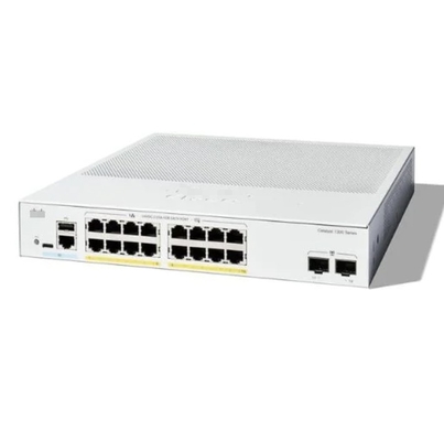 Cisco C1200-16P-2G - Les commutateurs Cisco 16x 10/100/1000 PoE + Ports avec un budget de puissance de 120W, 2x Gigabit SFP, monté sur un rack