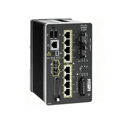Commutateur Ethernet industriel Cisco IE-3400-8T2S-E, commutateur administrable Gigabit à 8 ports avec 2 liaisons montantes SFP