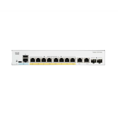 Commutateur Ethernet Gigabit à 8 ports Cisco C1200-8T-E-2G Catalyst 1200 avec 2 liaisons montantes SFP